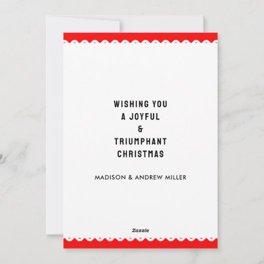 Golf Christmas Greeting シーズンカード (裏面)