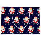 Golf Christmas Holiday ラージペーパーバッグ (裏面)