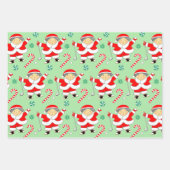 Golf Christmas Holiday Gift Wrapping Paper ラッピングペーパーシート (正面)