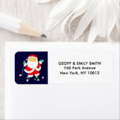 Golf Christmas Holiday Label ラベル (インサイチュ)