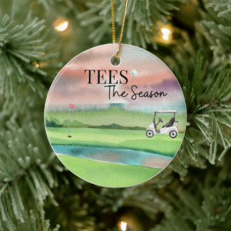 Golf Christmas Ornament セラミックオーナメント