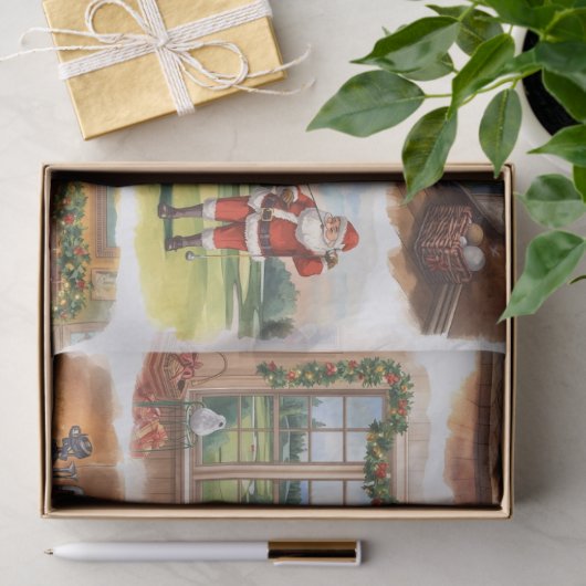 Golf Christmas Party with golf themed 薄葉紙 (ギフト)