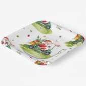 Golf Christmas Santa Golfer May Course be with you ペーパープレート (傾斜あり)