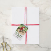 Golf Christmas Santa golfing My course be with you ギフトタグ (より糸付き)