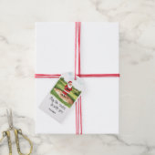 Golf Christmas Santa golfing My course be with you ギフトタグ (より糸付き)