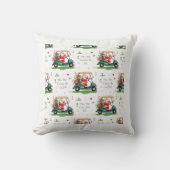 Golf Christmas Santa May the course be with you  クッション (正面)
