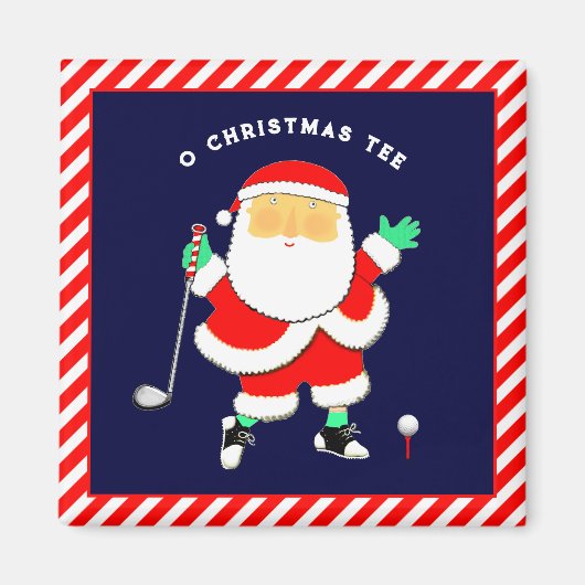 Golf Christmas Stocking Stuffer マグネット (正面)