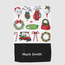 Golf Christmas themed   ゴルフタオル