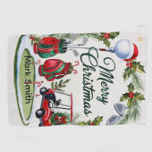 Golf Christmas themed   ゴルフタオル (横)