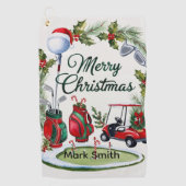 Golf Christmas themed   ゴルフタオル (正面)