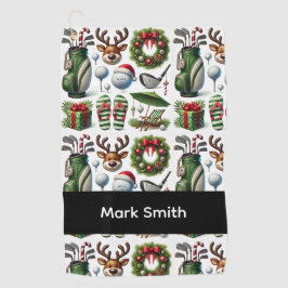 Golf Christmas themed   ゴルフタオル