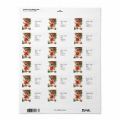 Golf Christmas themed for Cat Lover Golfer Golfing ラベル (フルシート)