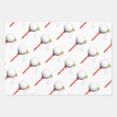 Golf Christmas Wrapping Paper ラッピングペーパーシート (正面2)