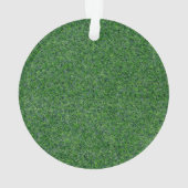 Golf Christmas Wreath with Golfer Name オーナメント (裏面)