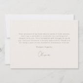 Golf Clothesline Little Putter Baby Shower サンキューカード (裏面)