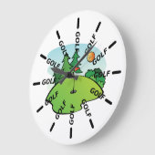 Golf Club ラージ壁時計 (傾斜)