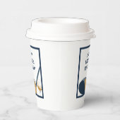 Golf Club and Ball Personalized Golfers Birthday 紙コップ (右)