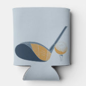 Golf Club and Ball Personalized Golfers Name 缶クーラー (裏面)