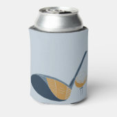 Golf Club and Ball Personalized Golfers Name 缶クーラー (缶裏面)