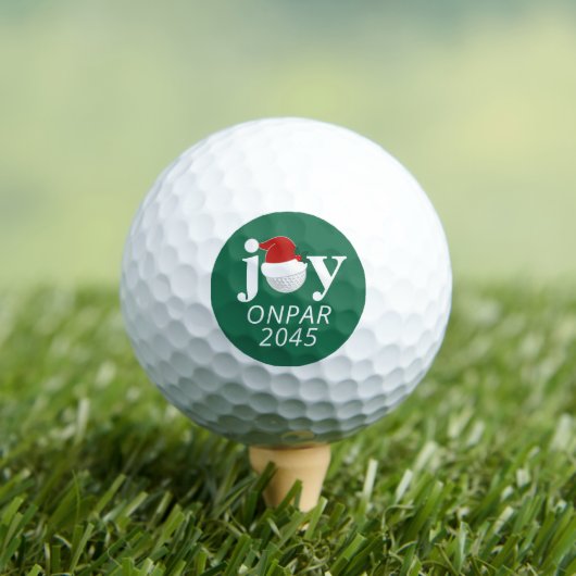 Golf Club Christmas Party Favor Joy Modern Green ゴルフボール (インサイチュ 木)