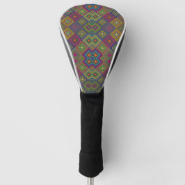 Golf club head cover with a colorful ゴルフヘッドカバー