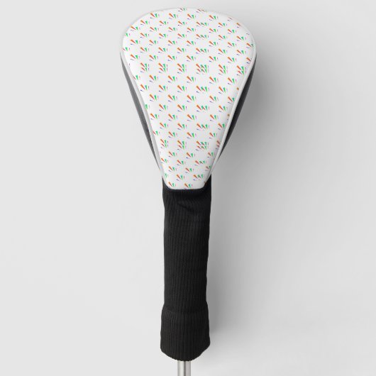 Golf club head cover with a sleek design ゴルフヘッドカバー (正面)