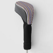 Golf club head cover with vertical stripes  ゴルフヘッドカバー (アングル)