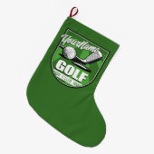 Golf Club NAME Pro Golfer Player Personalized   ラージクリスマスストッキング (正面 (吊り時))