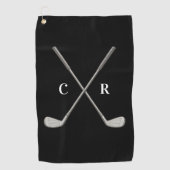 Golf Clubs Personalized ゴルフタオル (正面)