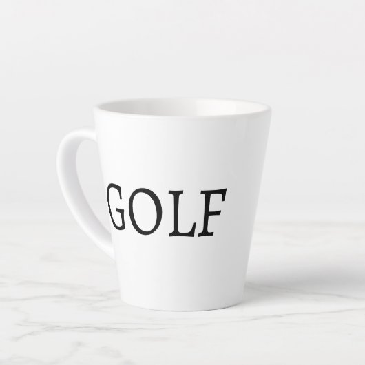 GOLF COFFEE TEA Latte Mug カフェラテマグ (左アングル)