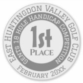 Golf Competition Prize Sticker シール (正面)