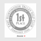 Golf Competition Prize Sticker シール (シート)