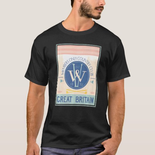 Golf Country Club 1952 Golfing Golfer Tees Uk Grea Tシャツ (正面)