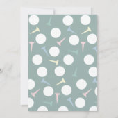 Golf Course Fairway Gender Reveal Par-Tee 招待状 (裏面)