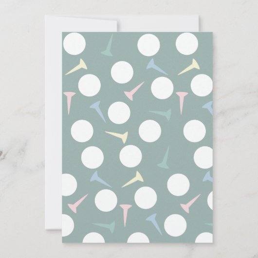 Golf Course Fairway Gender Reveal Par-Tee 招待状 (裏面)