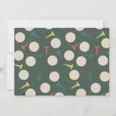 Golf Course Fairway Photo Kid's Birthday Par-Tee 招待状 (裏面)