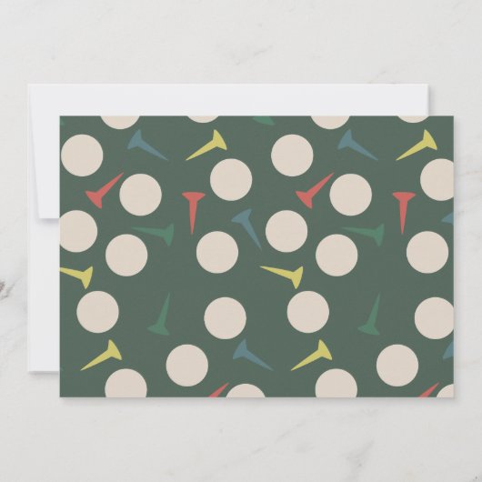 Golf Course Fairway Photo Kid's Birthday Par-Tee 招待状 (裏面)