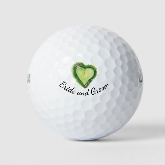 Golf course heart shape  ゴルフボール (正面)