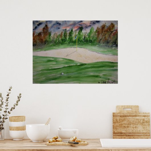 golf_course_large ポスター (キッチン)