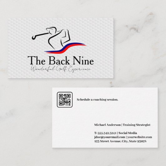 Golf Course Logo | Sports 名刺 (正面/裏面)