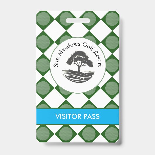 Golf Course Press & Guest Access Badge バッジ (正面)