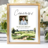 Golf Course Welcome to Celebration Of Life Photo ポスター