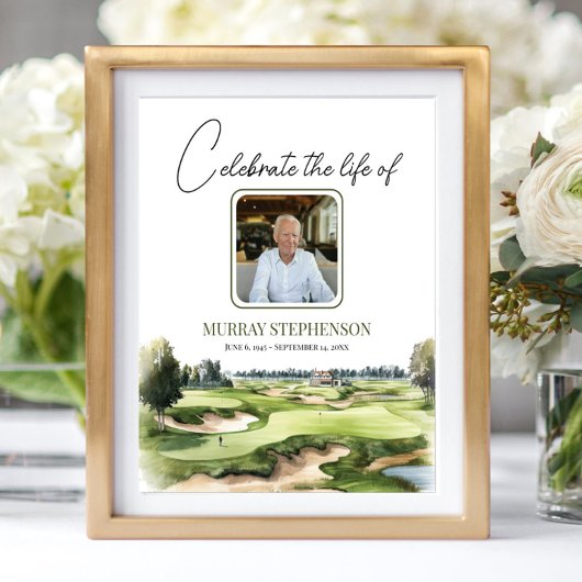 Golf Course Welcome to Celebration Of Life Photo ポスター