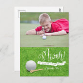 Golf Create your own thank you card ポストカード (正面/裏面)