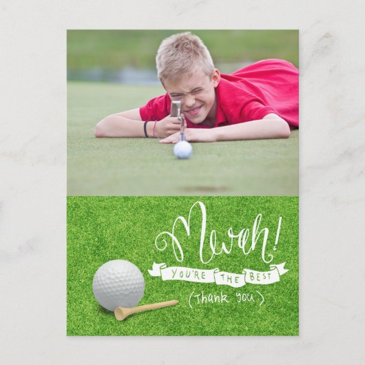 Golf Create your own thank you card ポストカード (正面)