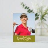 Golf Create your own thank you card ポストカード (スタンド正面)