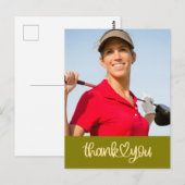 Golf Create your own thank you card ポストカード (正面/裏面)