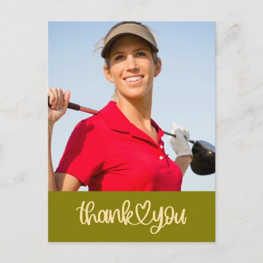 Golf Create your own thank you card ポストカード (正面)