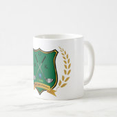 GOLF Crest with Laurelリースとモノグラム コーヒーマグカップ (正面右)