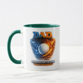 Golf Dad Shield Logo Mug – Charged for the Game Dr マグカップ
